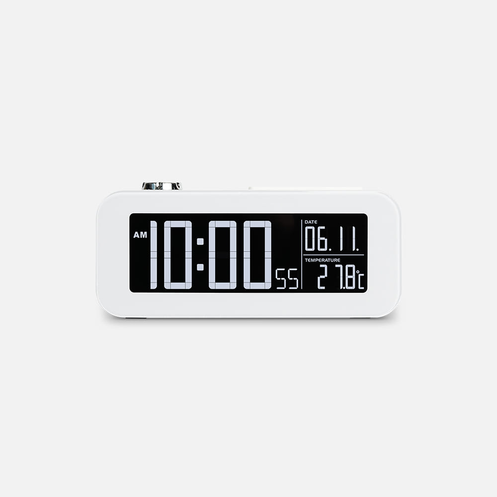 [무아스] 화이트빔 프로젝션 LED 시계